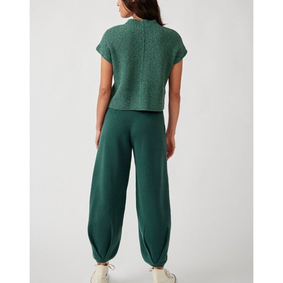 New Free People Freya Sweater Set - Emerald Spell Combo - XL - Picture 3 of 12